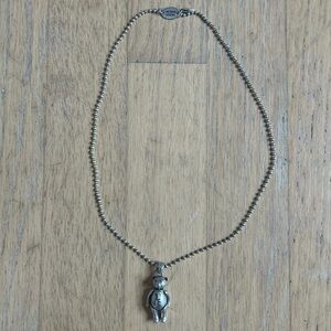 Teddy Fresh Sliver Teddy Bear Necklace